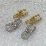 Zircon Pig Nose Safety Earrings - Bling Sparking Unique Jewelry Gift