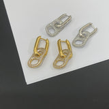 Zircon Pig Nose Safety Earrings - Bling Sparking Unique Jewelry Gift