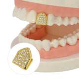 Punk Rapper CZ Teeth Grills Single Fangs Grillz