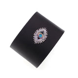 Punk Evil Eye Leather Bracelet Women Wrap Style Jewelry