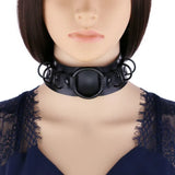 Punk Chain Leather Collar Choker Necklace