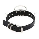 Punk Rivet Chain Leather Collar Choker for Women