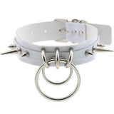 Punk Rivet Chain Leather Collar Choker for Women