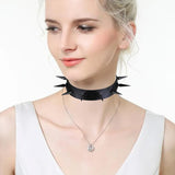 Punk Rivet PU Leather Spiked Nail Neck Choker