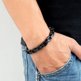 Punk Rock Biker Chain Bracelet Mens Stainless Steel Jewelry