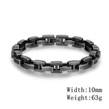 Punk Rock Biker Chain Bracelet Mens Stainless Steel Jewelry