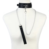 Punk Rock Choker Women Goth Collar Leather Chocker Anime Cosplay