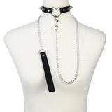 Punk Rock Choker Women Goth Collar Leather Chocker Anime Cosplay