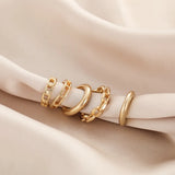 Punk Rock Clip Earrings No Piercing Link Chain Earcuffs