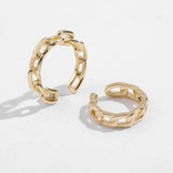 Punk Rock Clip Earrings Chain Earcuffs Statement Jewelry