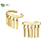Punk Rock Clip Earrings Tassel Earcuffs Statement Jewelry