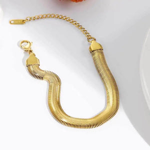 Punk Rock Snake Chain Bracelet for Women