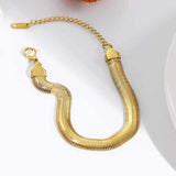 Punk Rock Snake Chain Bracelet for Women