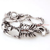 Punk Rock Gothic Stainless Steel Body Skull Bracelet For Men