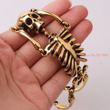 Punk Rock Gothic Stainless Steel Body Skull Bracelet For Men