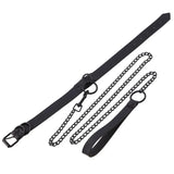 Punk Rock Gothic Choker Goth Collar Necklace Leash