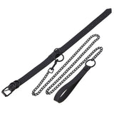 Punk Rock Gothic Choker Goth Collar Necklace Leash