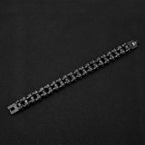 Punk Rock Locomotive Bracelet Men Bicycle Chain Stainless Steel