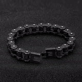 Punk Rock Locomotive Bracelet Men Bicycle Chain Stainless Steel