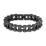 Punk Rock Locomotive Bracelet Men Bicycle Chain Stainless Steel