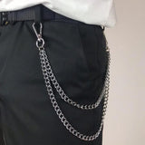 Punk Rock Metal Pants Waist Chain Men Key Chain Wallet Keychain