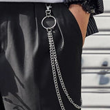 Punk Rock Metal Pants Waist Chains Men Women Hip-hop Key Chain