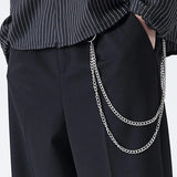 Punk Rock Metal Pants Waist Chains Men Women Hip-hop Key Chain