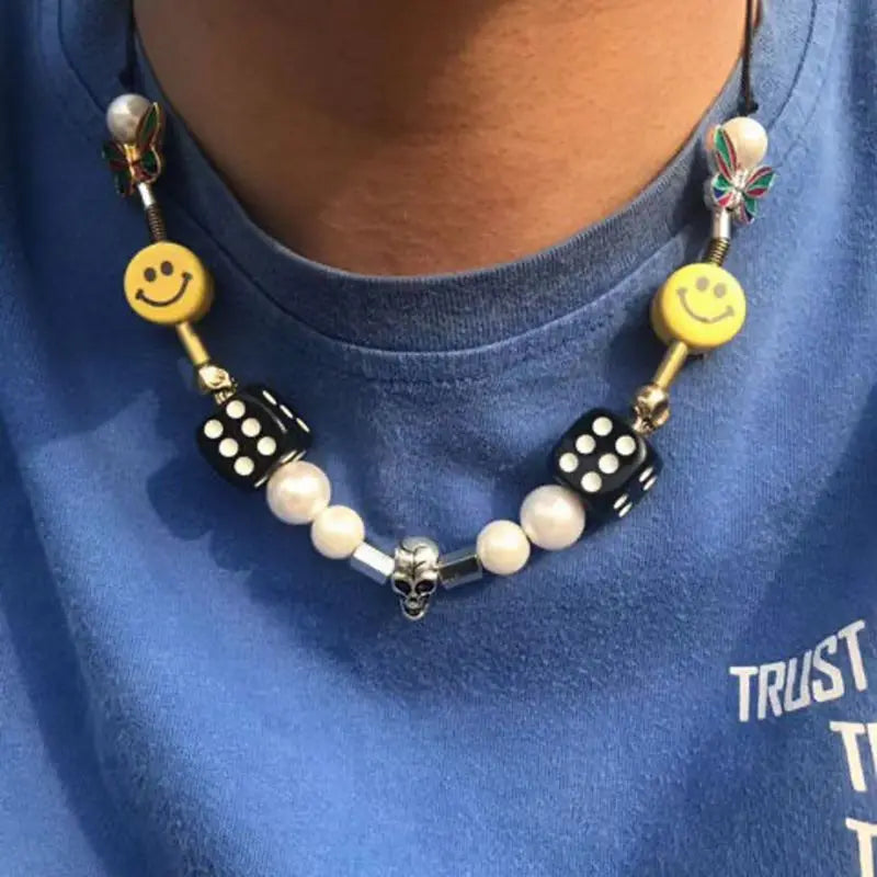 Punk Rock Skull Rope Choker Necklace