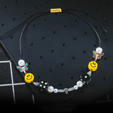 Punk Rock Skull Rope Choker Necklace