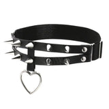 Spike Heart Leg Garter Belt Rivets Thigh Harness Women Girls Goth