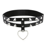 Spike Heart Leg Garter Belt Rivets Thigh Harness Women Girls Goth