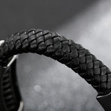 Punk Rock Stainless Steel Lion Head Bracelet Men 11MM