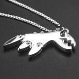 Punk Rock Dinosaur Pendant Necklace Gift For Him