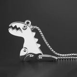 Punk Rock Dinosaur Pendant Necklace Gift For Him
