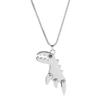 Punk Rock Dinosaur Pendant Necklace Gift For Him