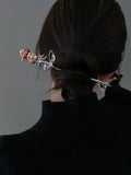 Punk Rose Flower Hair Sticks Hairpins Vintage Sword Hair Clips Hair Accessories