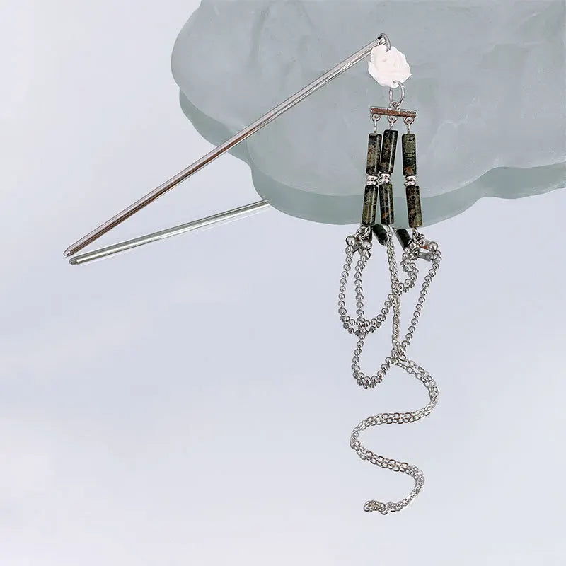 Punk Rose Hair Sticks Vintage Hairpins for Women