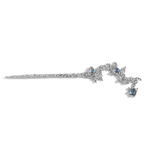 Punk Rose Flower Hair Sticks Hairpins Vintage Sword Hair Clips Hair Accessories