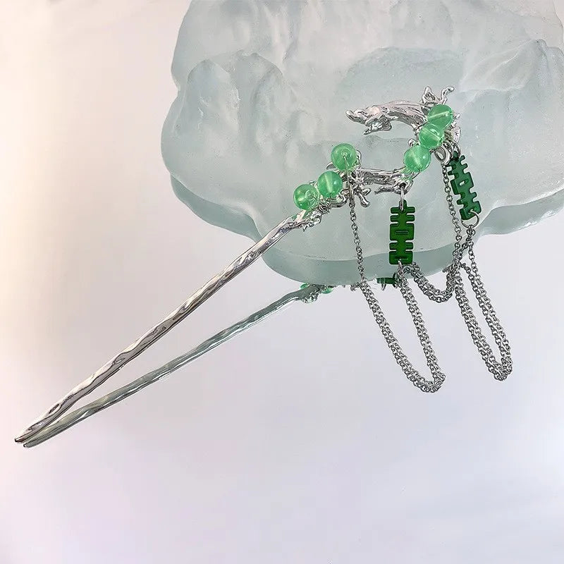 Punk Rose Hair Sticks Vintage Hairpins for Women