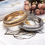 Punk Metal Bangles Bracelets Women Charm Cuff Bracelets