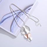 Punk Round Jewelry Long Necklace for Women Chokers Suspension Pendant