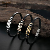Punk Scorpion Leather Bracelet Stainless Steel Insect Jewelry