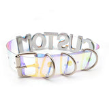 Colorful Punk Name Choker Necklace Dazzling Laser Collar Cosplay Jewelry