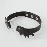 Heart Buckle PU Leather Choker Gothic Necklace