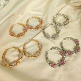 Punk Butterfly Bamboo Hoop Earring Women Girls Dangel Jewellery