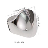 Punk Surface Alloy Cuff Bangle Bracelet for Women