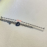 Women's Silver Heart Charm Bracelet
