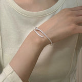 Punk Snake Bangle Bracelet Silver Plated Women Adjustable Charm Jewelry