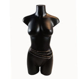 Punk Bow-knot Waist Chains Body Chain Goth Body Jewelry