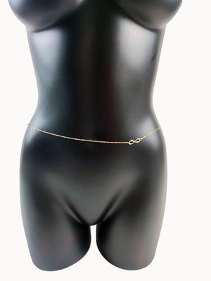 Punk Bow-knot Waist Chains Body Chain Goth Body Jewelry